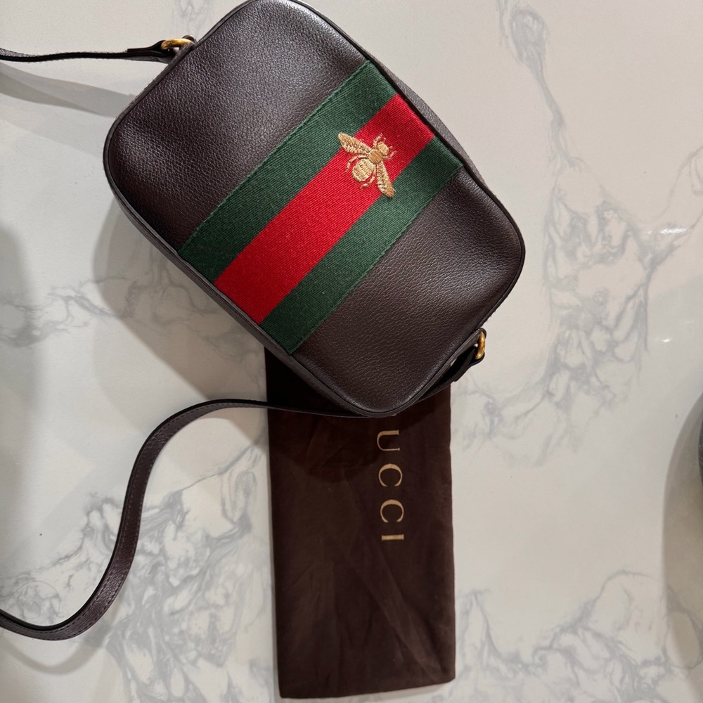 Gucci Web Bee Shoulder Bag